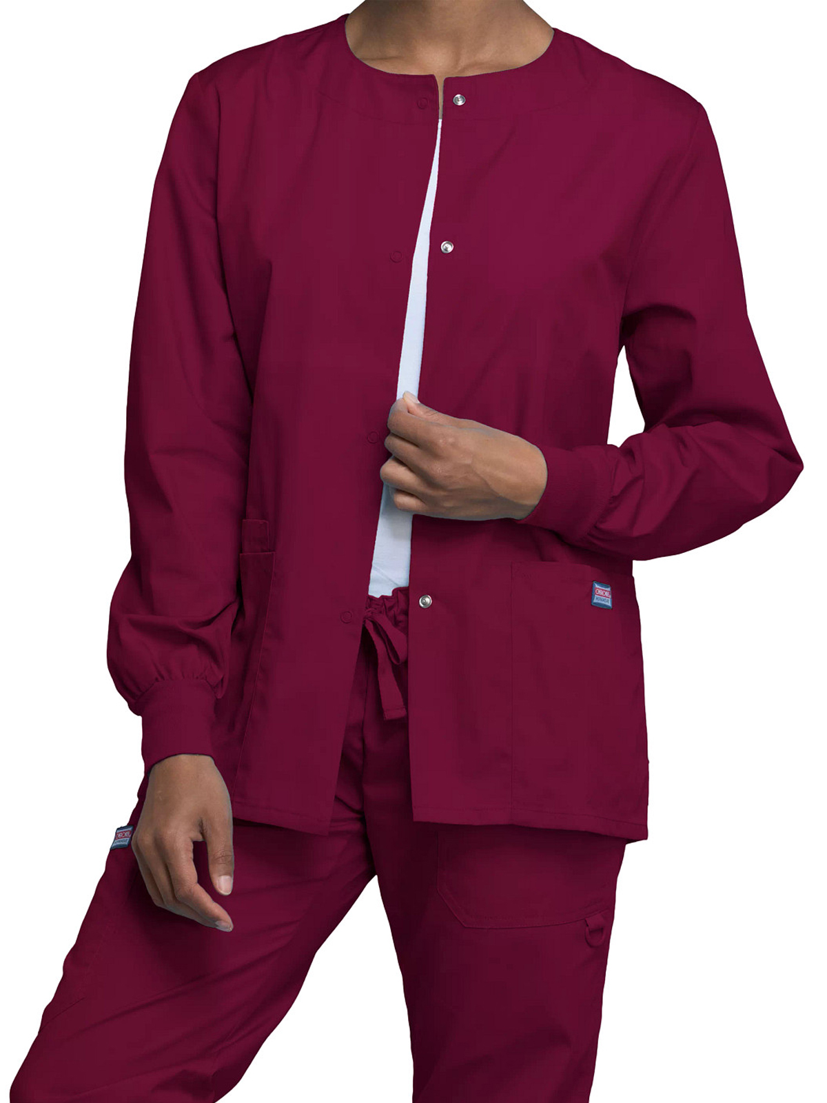 Cherokee - Workwear Originals - Women's 3-Pocket Snap Front Jacket 49