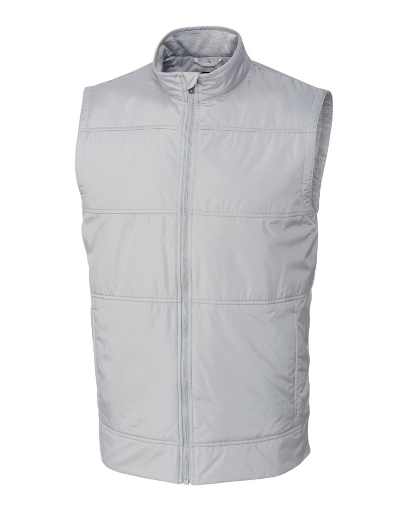 Cutter & Buck Stealth Recycled Hybrid Quilted Mens Windbreaker Vest 44