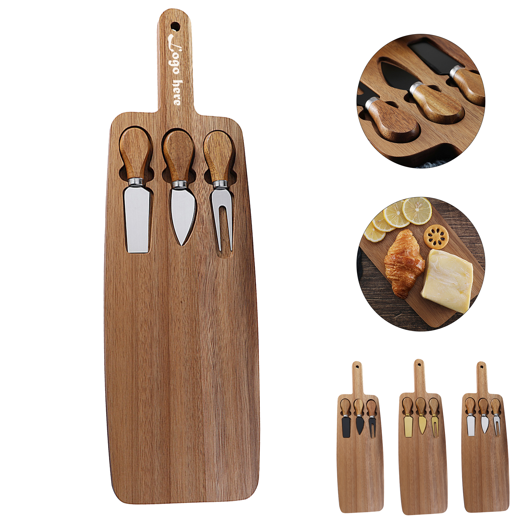 Cheese Knife and Fork Set with Board 4