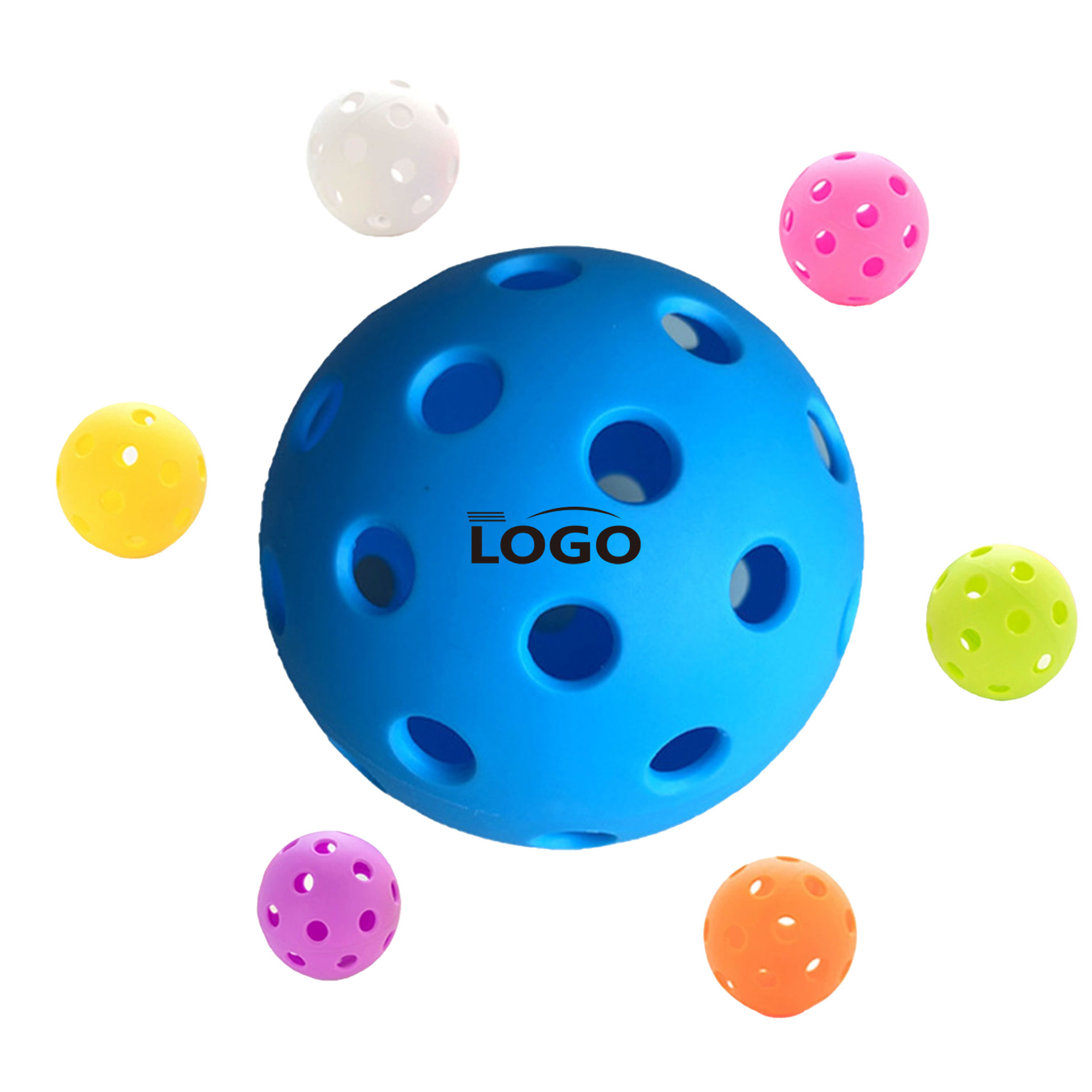 MOQ 50 Durable 40-Hole Pickleball 2