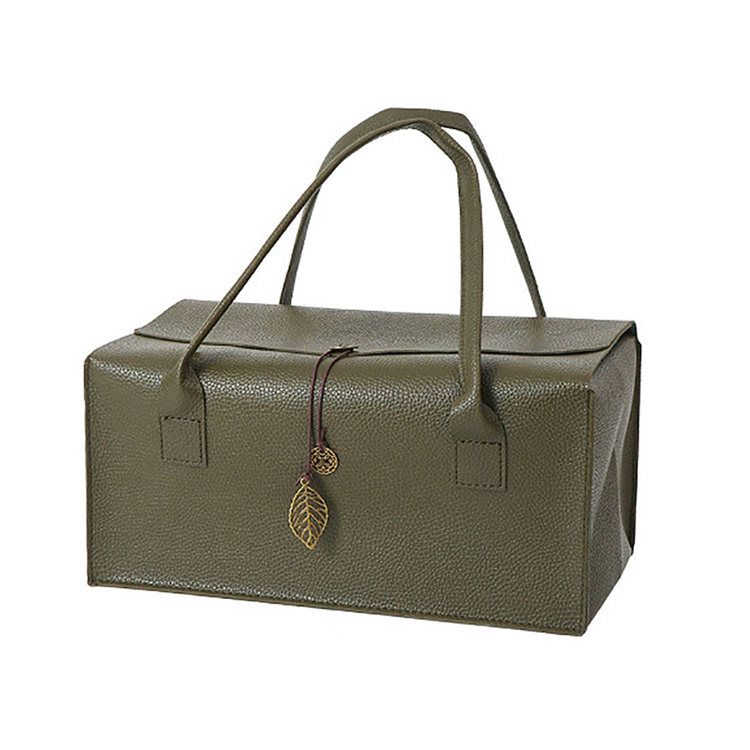 PU Leather Wine Gift Tote Bag w/ Pendant, custom tote bag with logo imprint 7