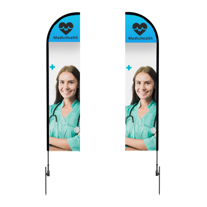 Blade Wind Flutter Flag- Large Double Sided 1