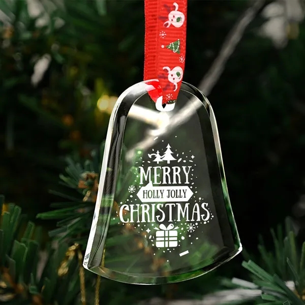 Crystal Bell Christmas Ornament 4