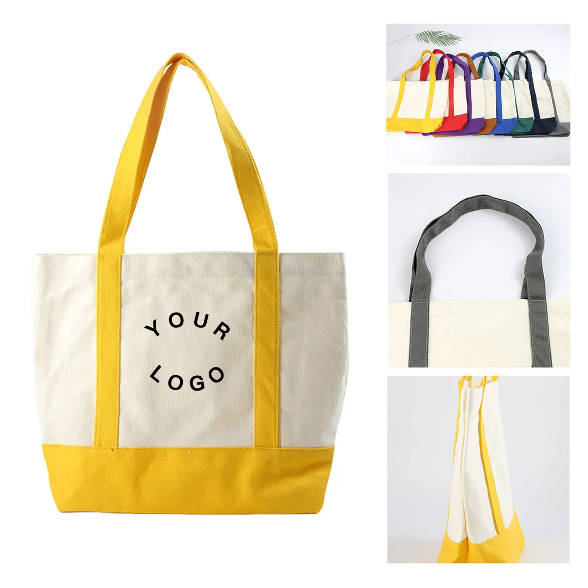 Cotton Canvas Tote 12oz with Large Storage Space 2