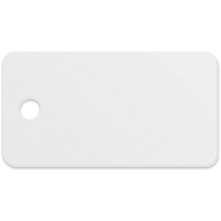 Plastic Key Tag .030 Compressed Laminated PVC (1.125"x2.125"), Full Colour 1