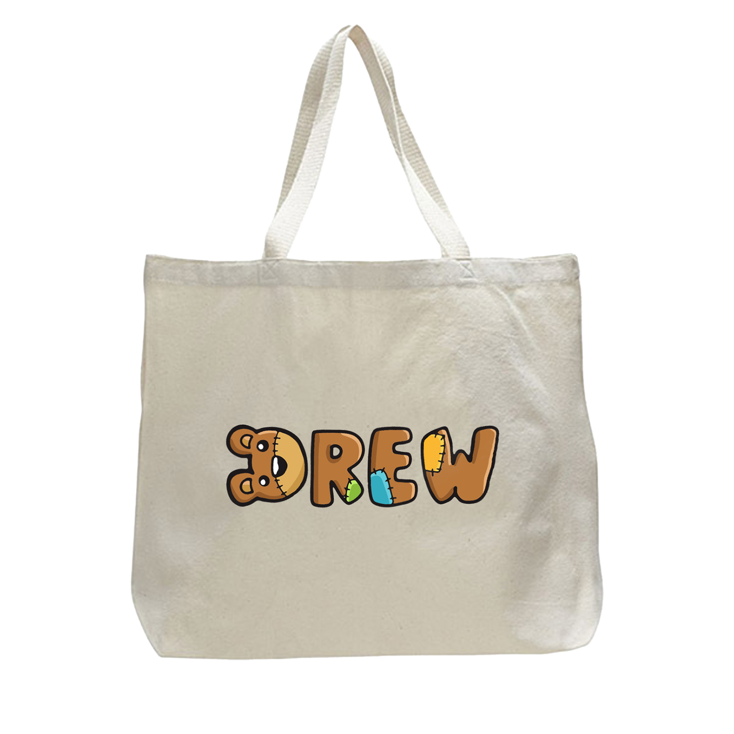 Jumbo Organic Cotton Canvas Tote Bag, custom tote bag with logo imprint 2