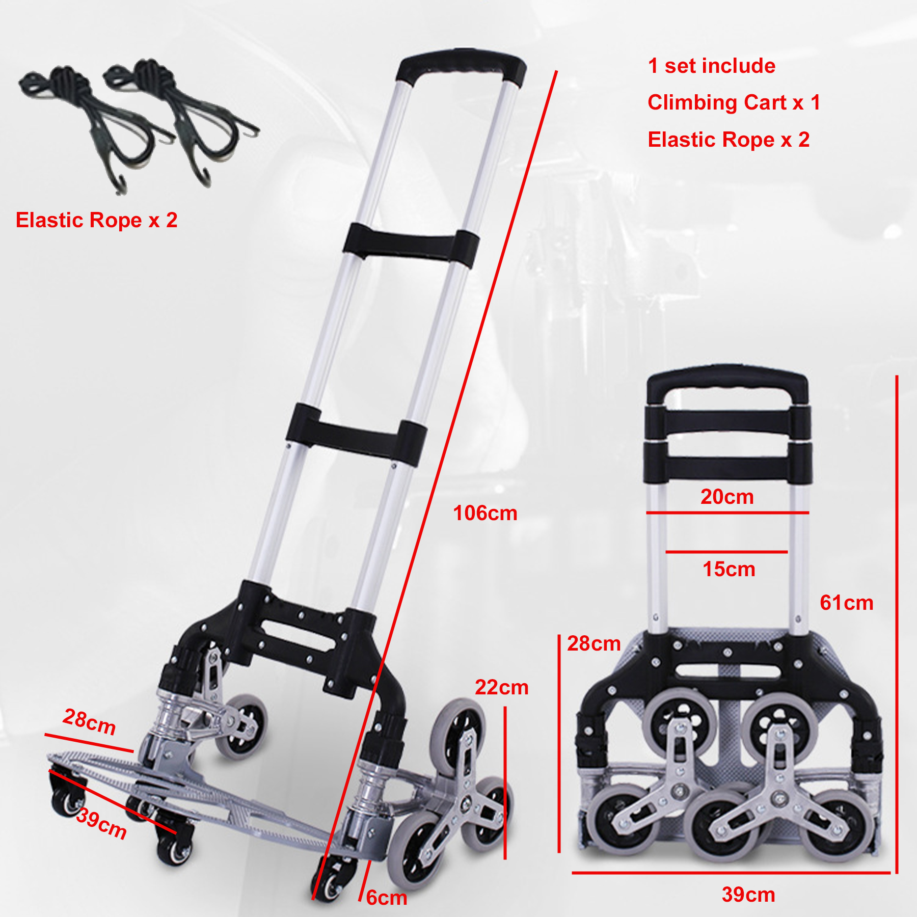 Stair Climbing Cart with Front Wheels 2