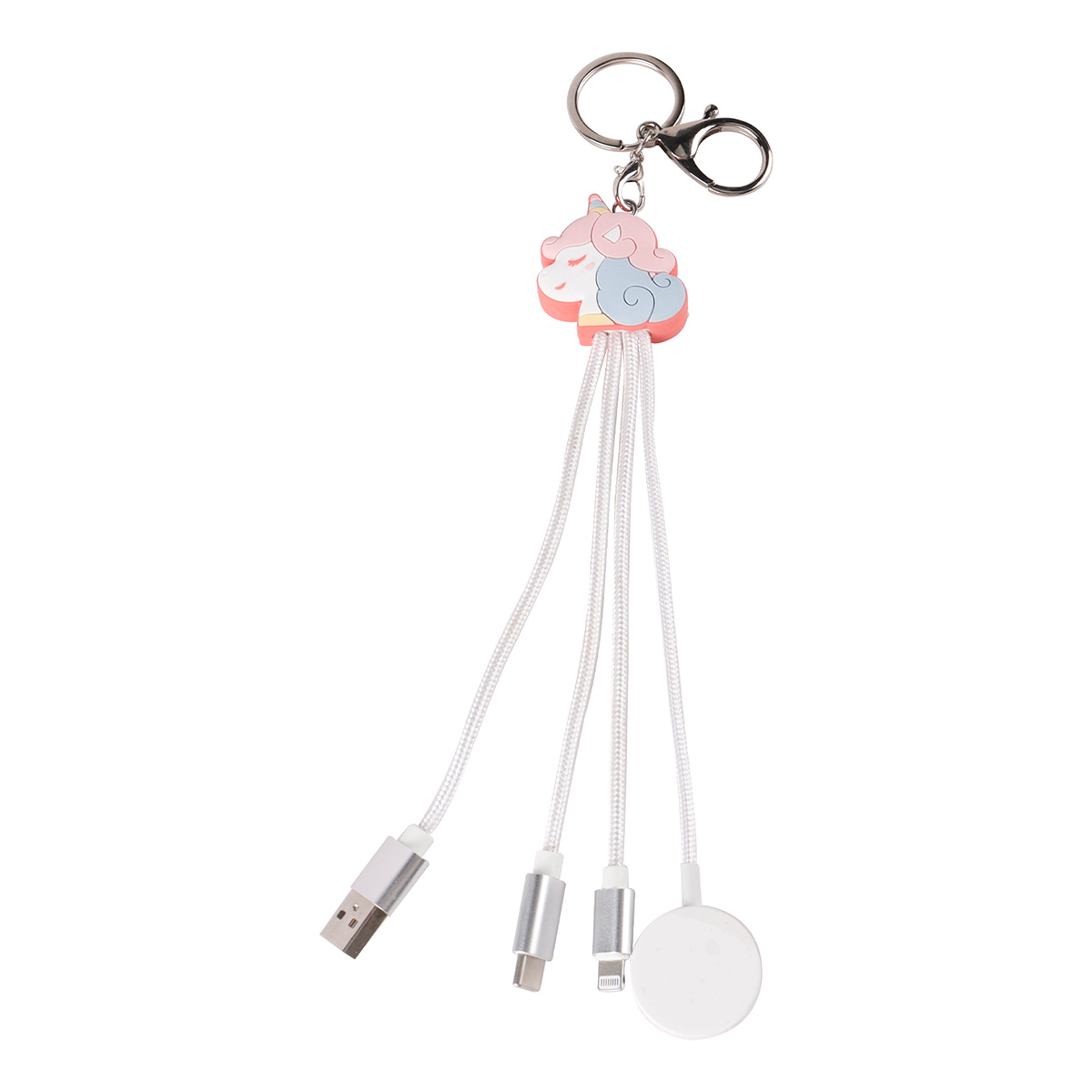 PVC Multi-Port Charging Cable with Apple Watch Wireless Charger - Stock & Custom PVC Options 8