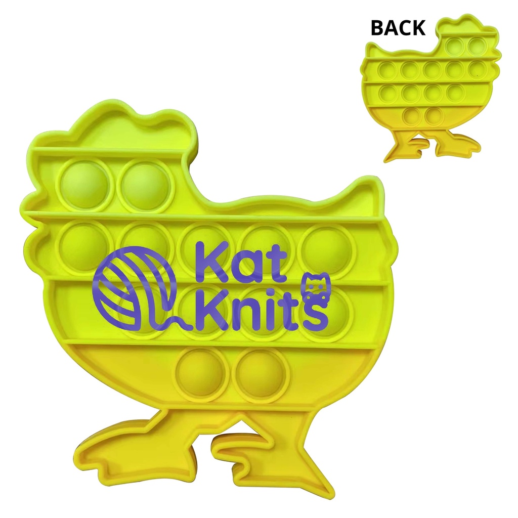 Pop It Fidget Toy - Chicken Shaped Full color 2