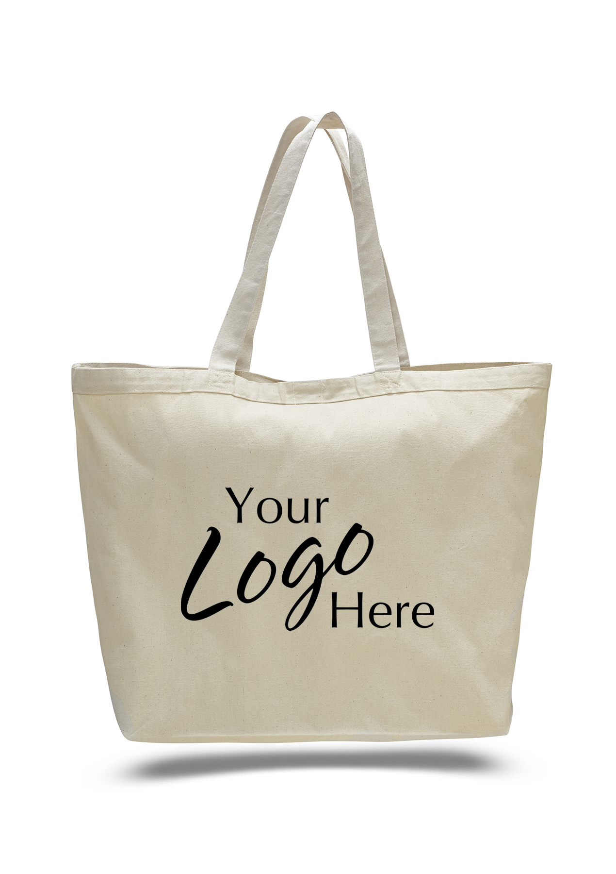Canvas Tote Bag 23" W x 17" H with 6" Gusset, custom tote bag with logo imprint 21