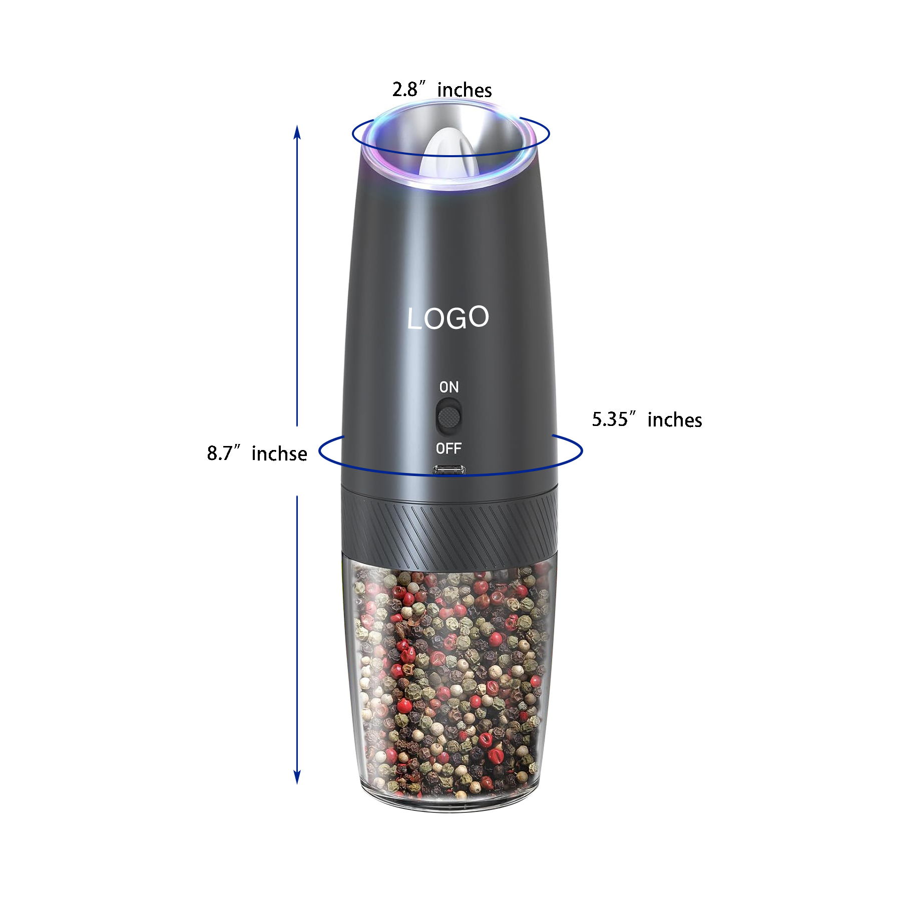 Electric Salt And Pepper Grinder 2
