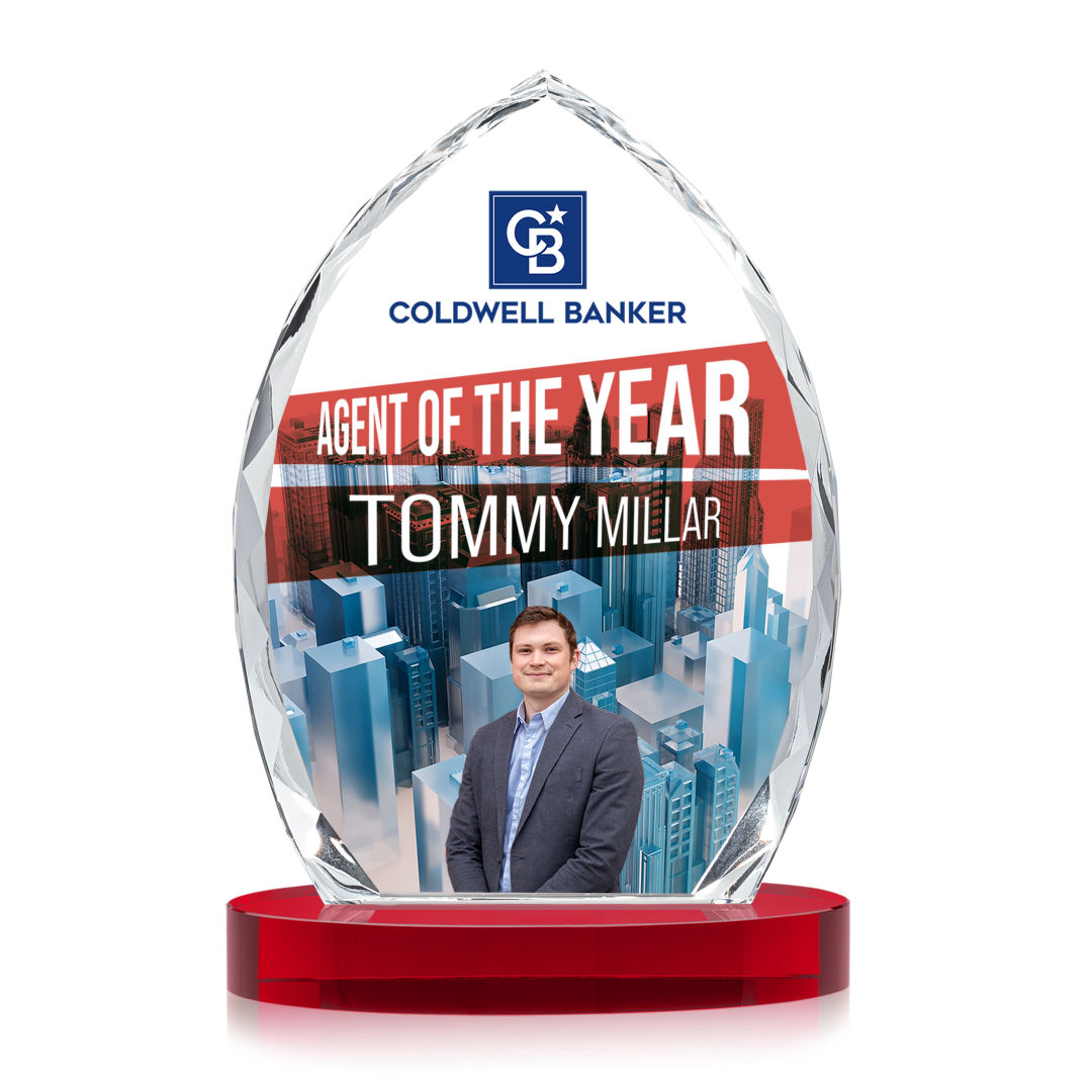 Wilton VividPrint™ Award on Alberton Base - Red 3