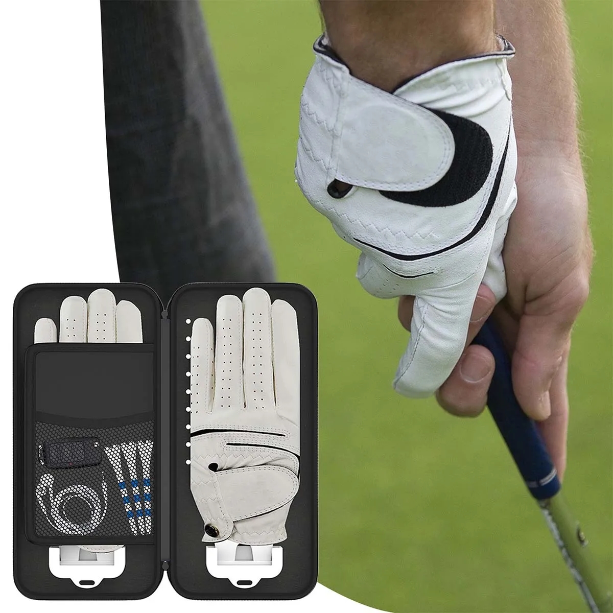 Professional Golf Accessories Box with Gloves Holder 3