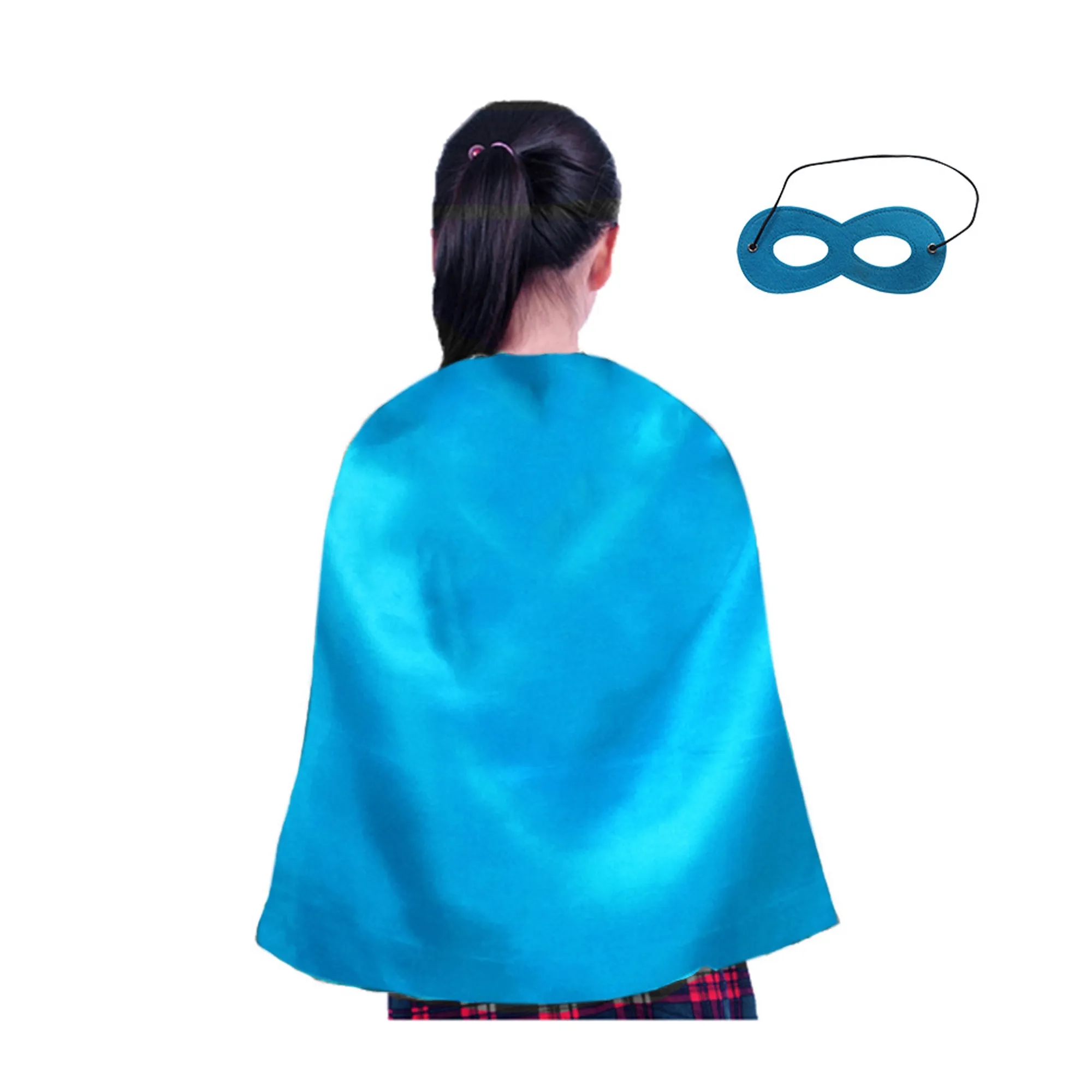 Youth Satin Hero Cape with Eye Mask Set 2