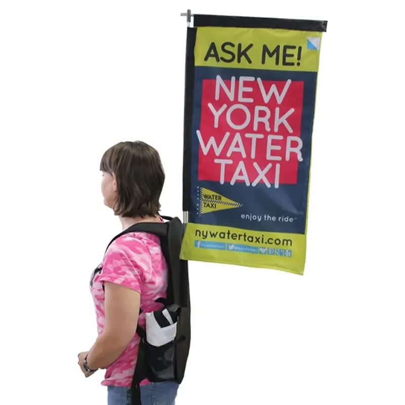 Full Color Backpack Rectangle Flag 8