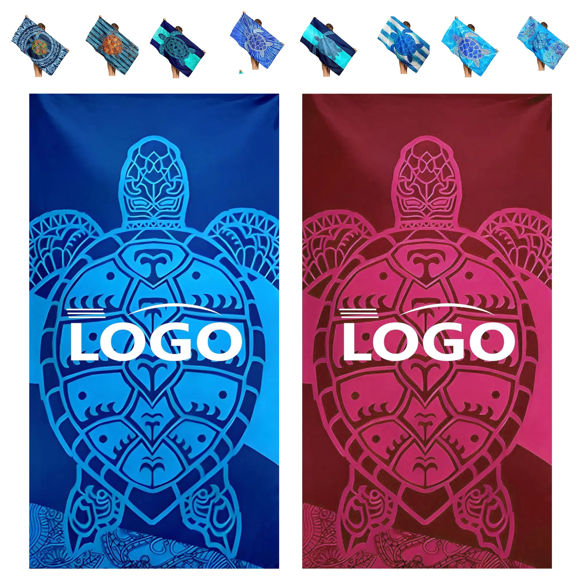 Luxury Microfiber 30x60 Mid-Weight Coastal Color Towel 2