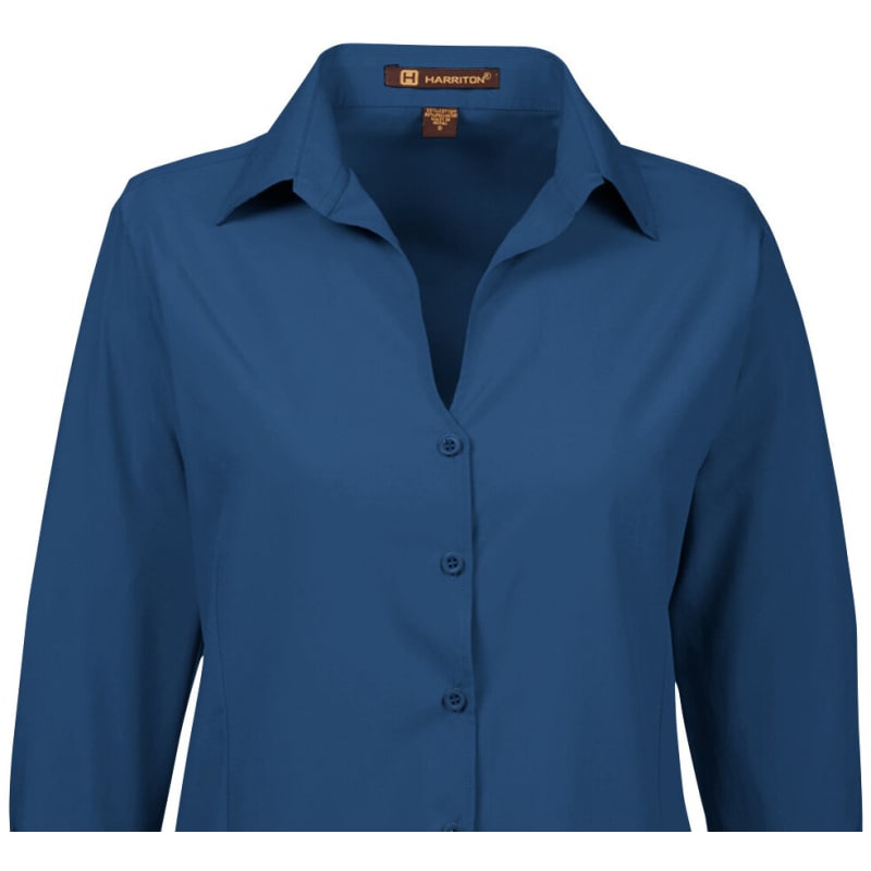 Harriton Ladies' Paradise 3/4-Sleeve Performance Shirt 3