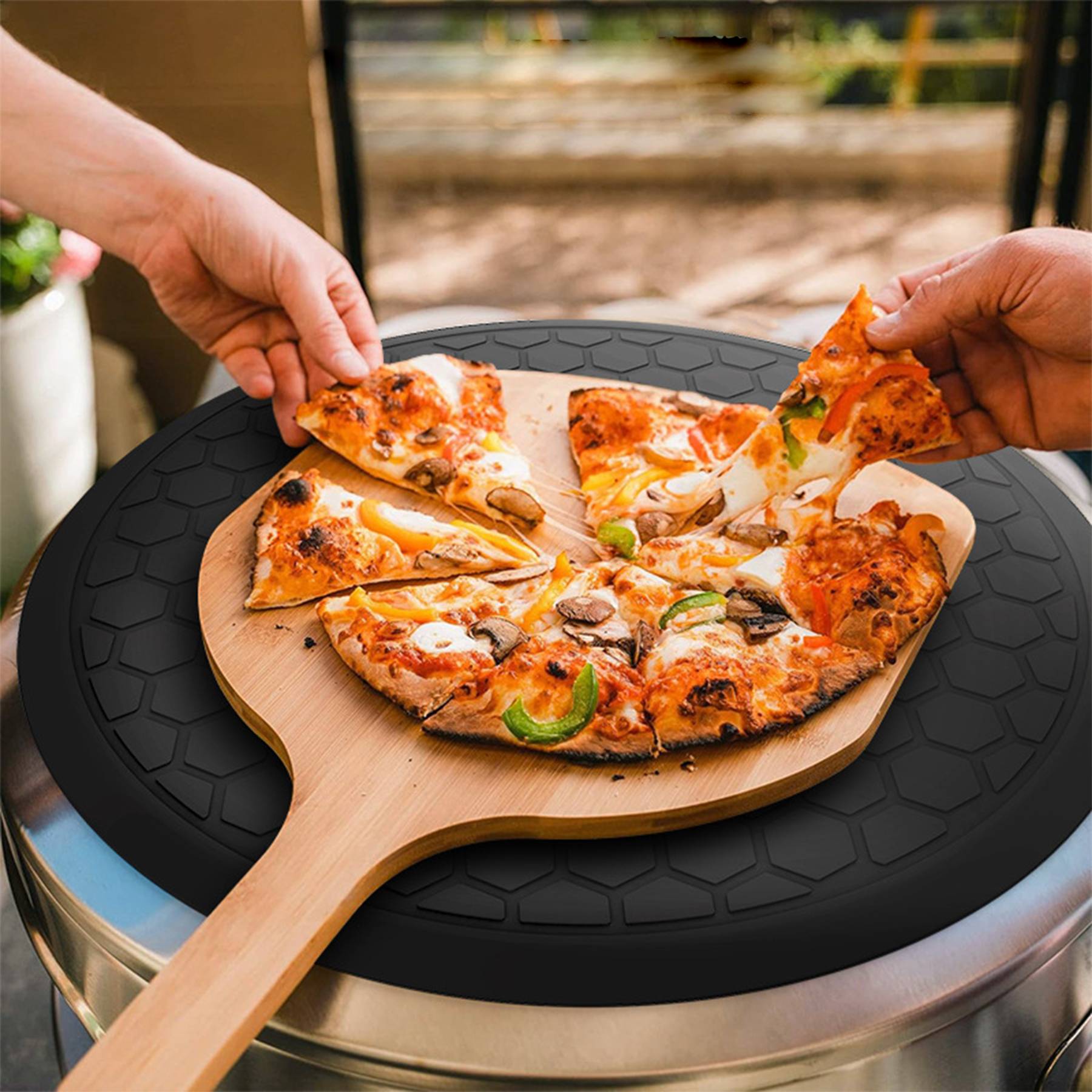 BPA Free Food Grade Pizza Silicon Oven Mat 5