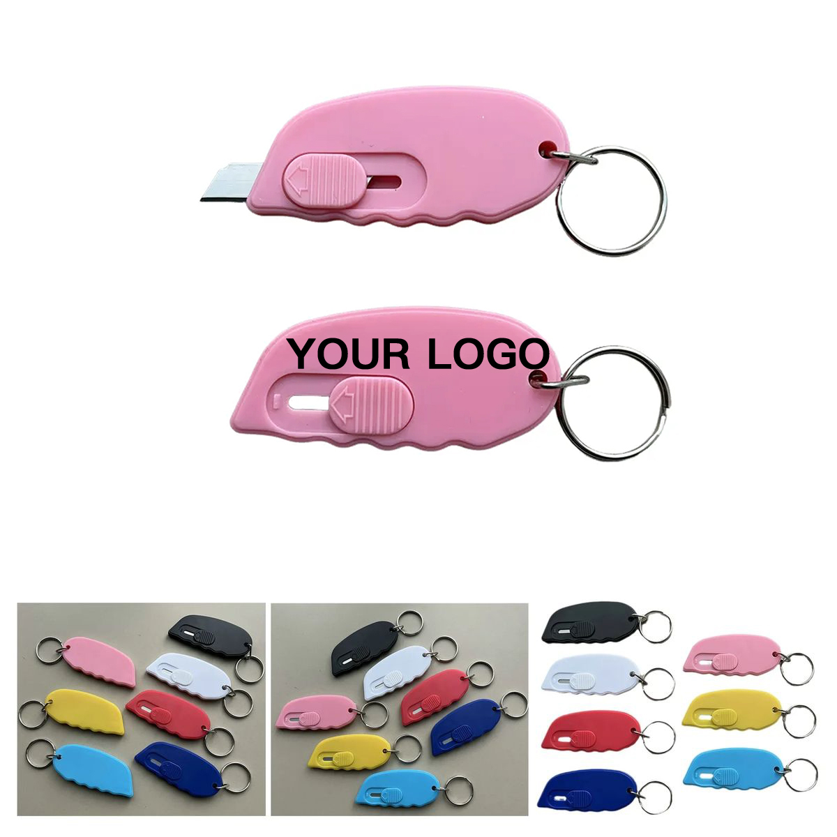 Mini Box Cutter Keychain with Retractable Blade 4