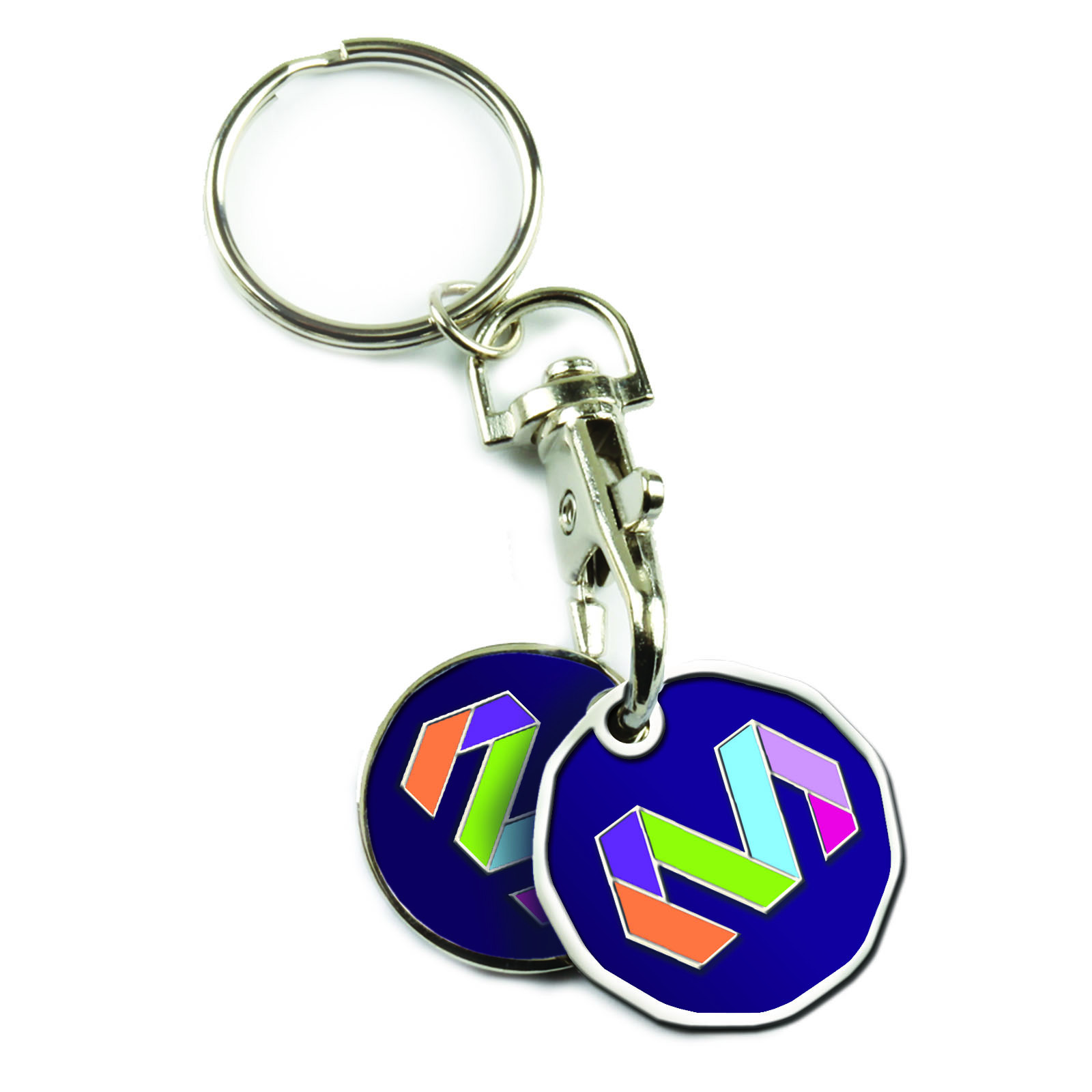 Shopping Cart Token (2 Quarter-Size Coins)