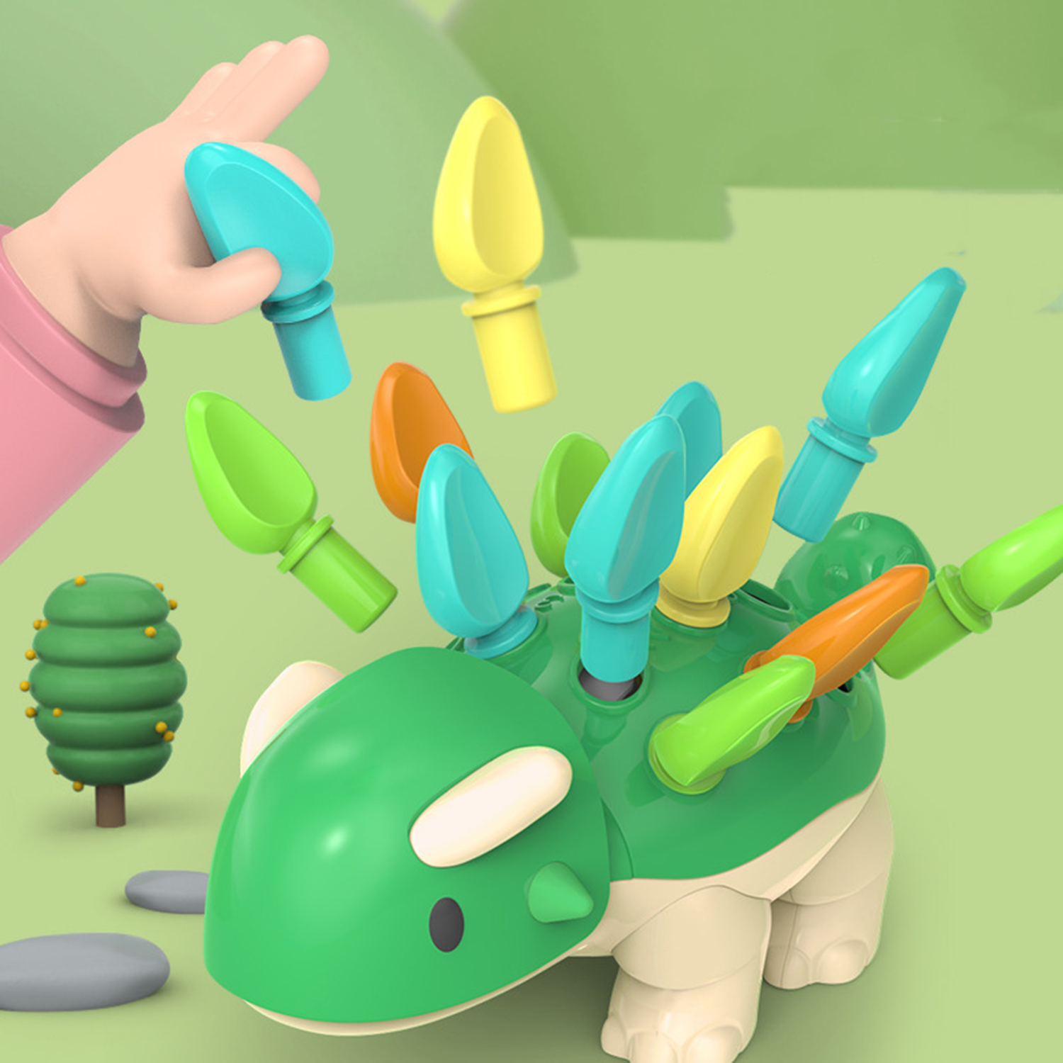 Toddler Educational Montessori Sensory Dinosaur Toys 4