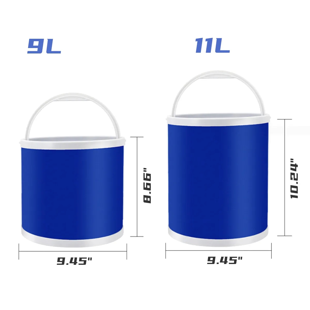 Outdoor Collapsible Camping Fishing Car Washing Bucket 2
