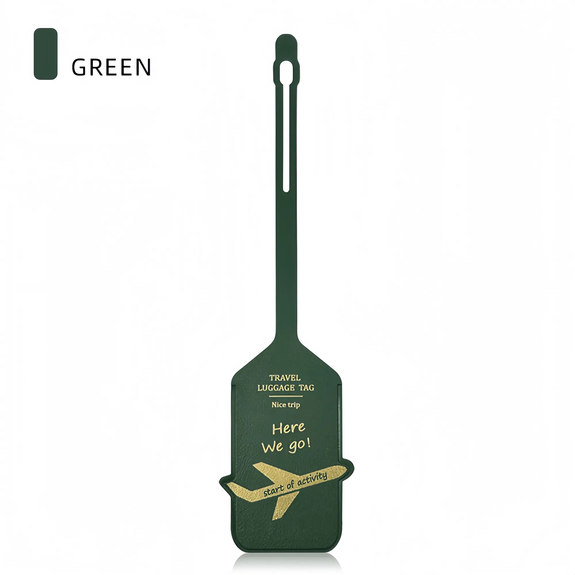 Double Sided PU Leather Luggage Tag For Travel 3