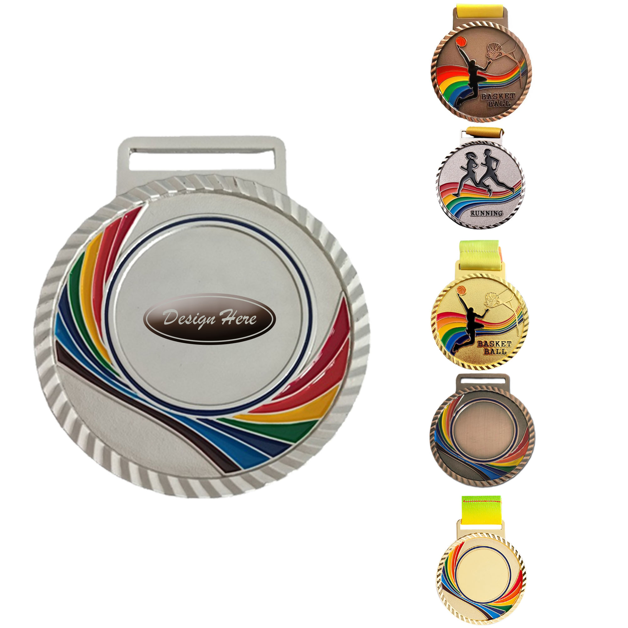 Crystal Medals with Color Printing 2