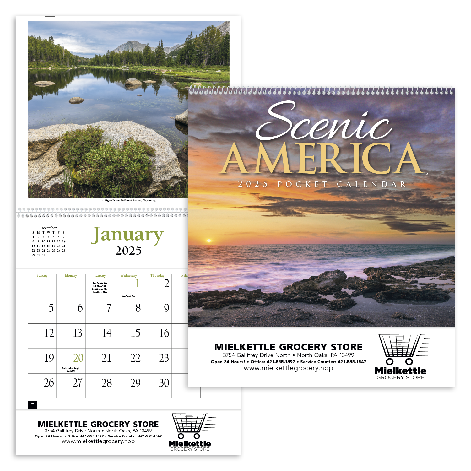 HotLine® Products Scenic America® Pocket Calendar 14
