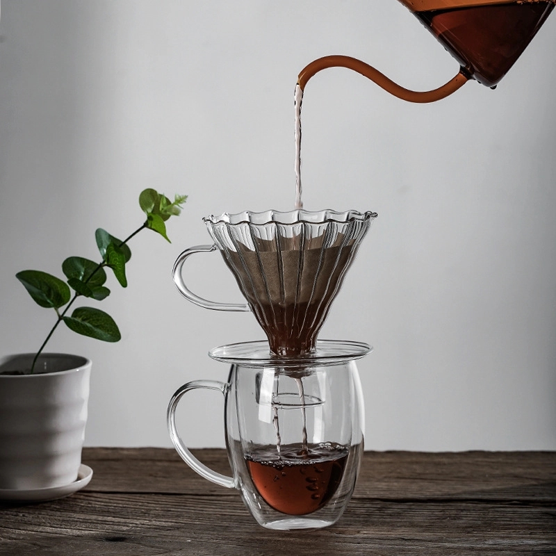 10 OZ Glass Tea Coffee Mug Office Drink Cup 4