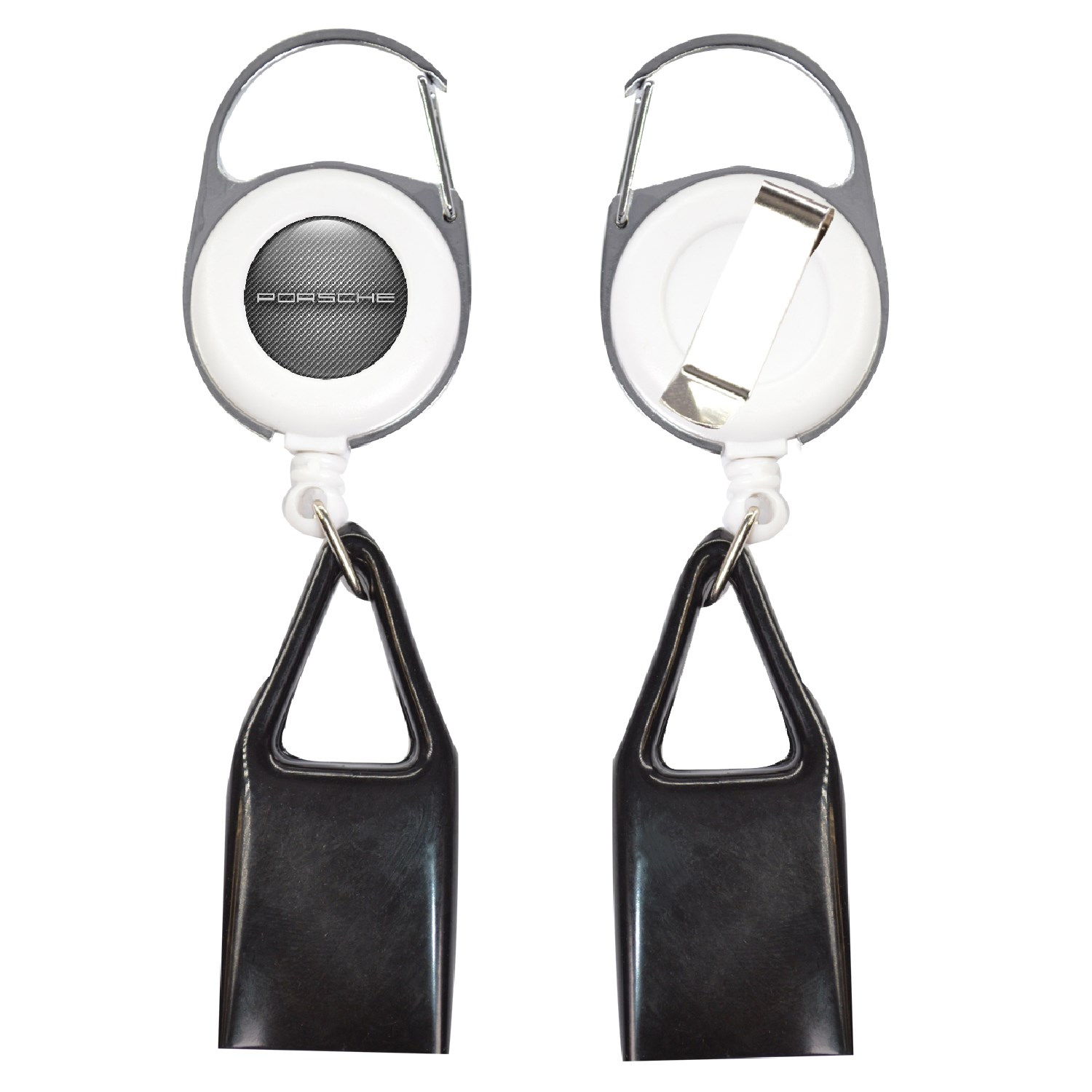 Pen Holder Round Carabiner Badge Reel Holder w/ Belt clip 4