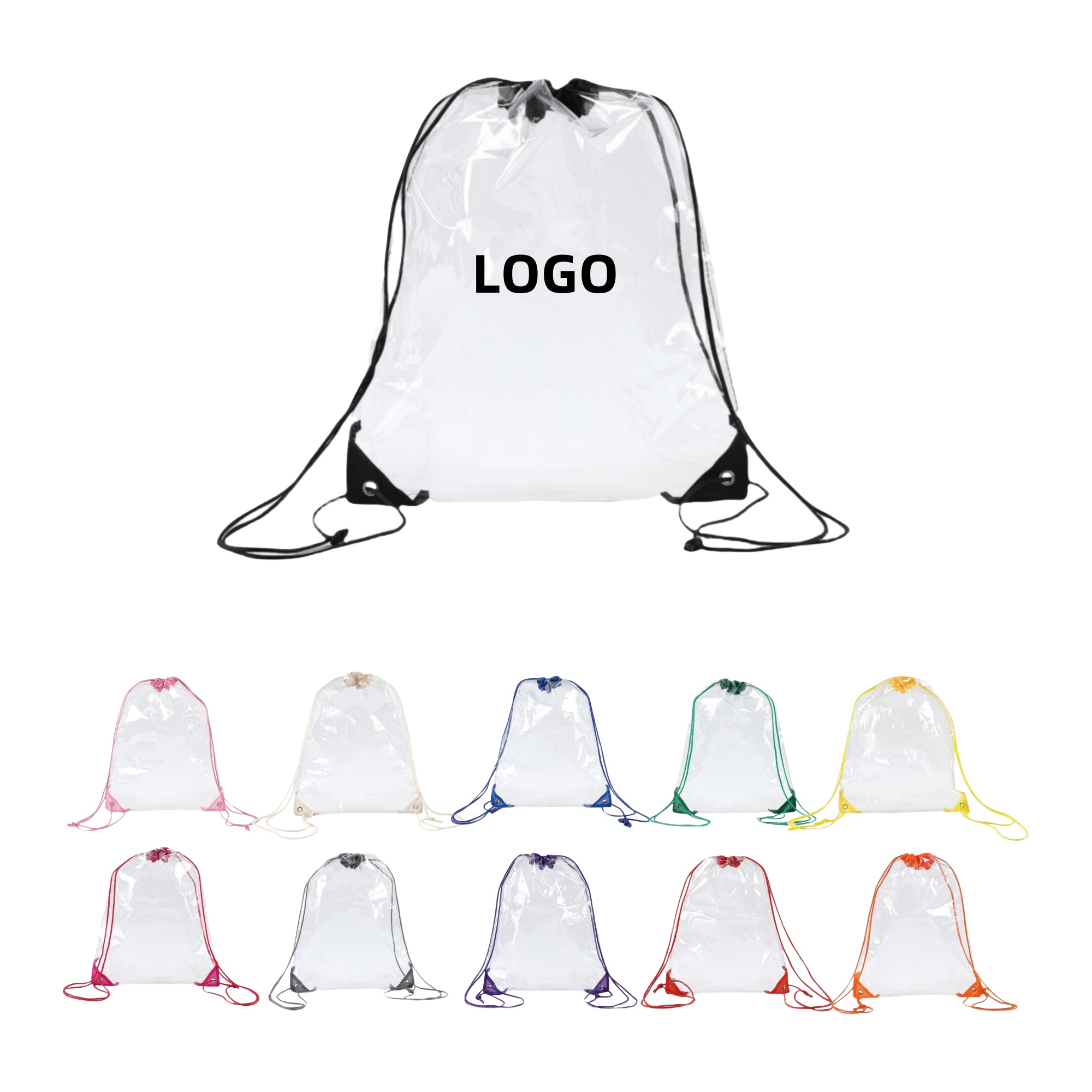Clear Drawstring Bag 1