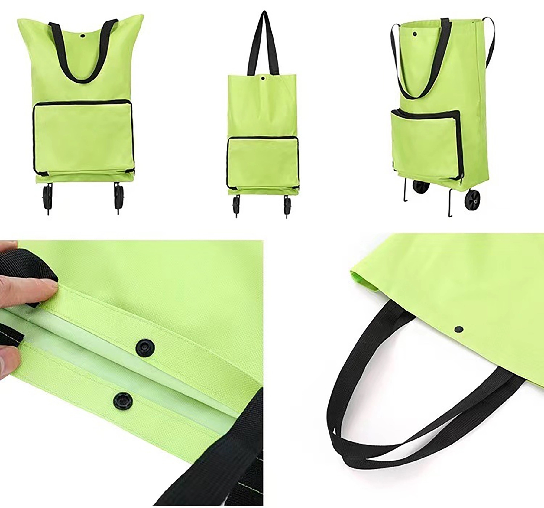 Collapsible Folding Trolley Bags With Wheels 3