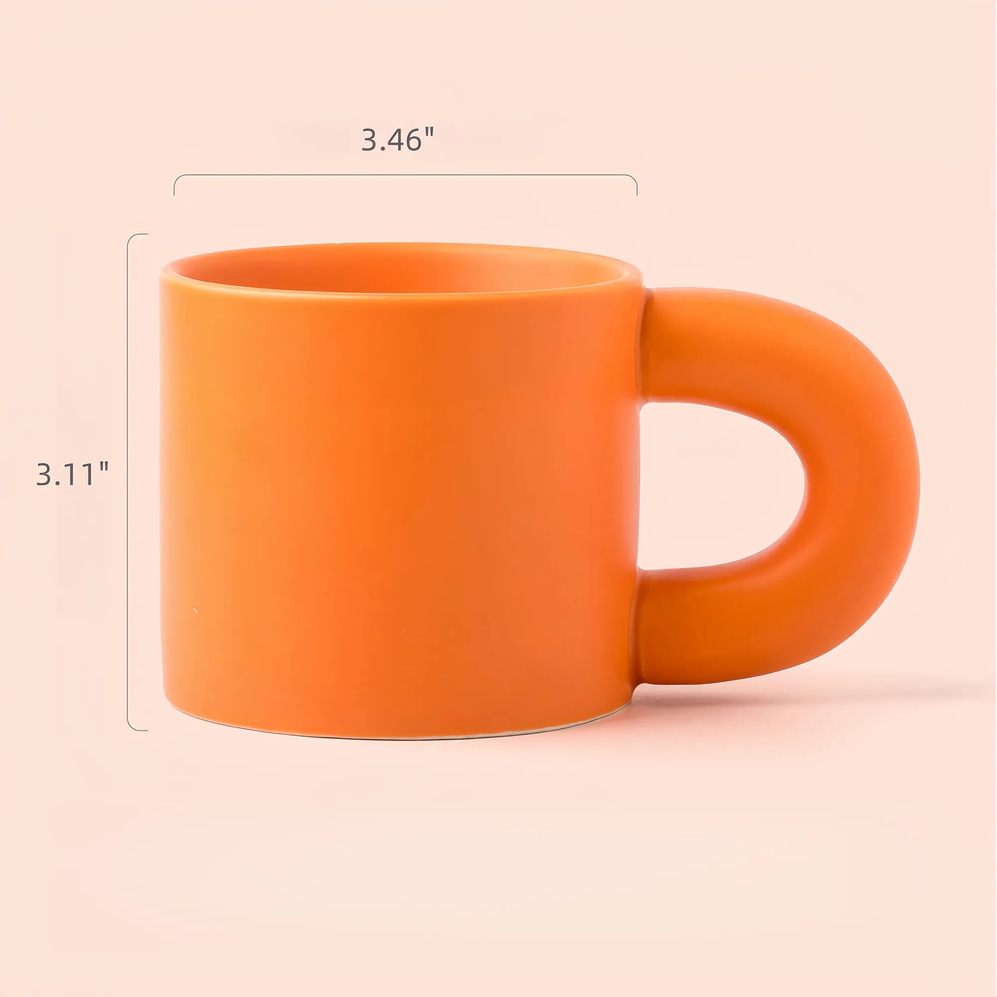 Large Ceramic Mug With Chunky Handle 7