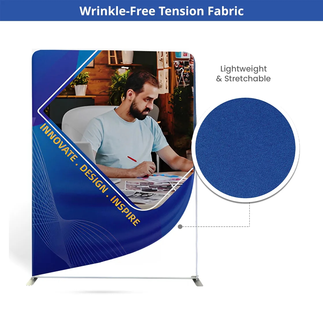 20ft Magnetic Modular Fabric Displays - 4 L-Shape Sections 10