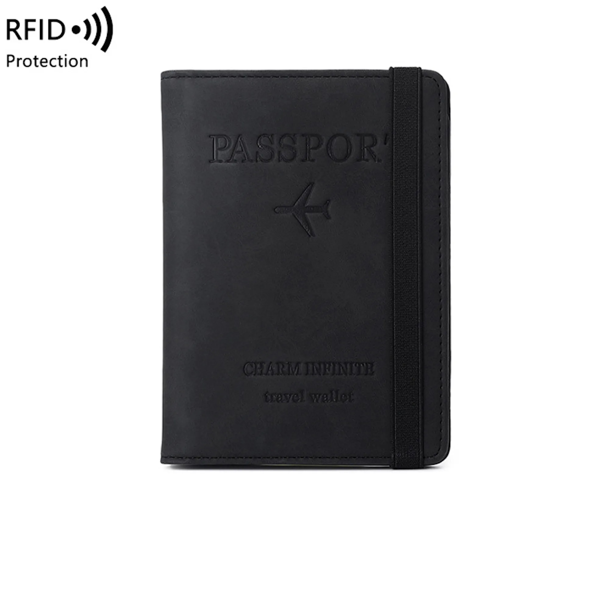 RFID Blocking Travel Passport Holder Cover Slim Id Card Case 2