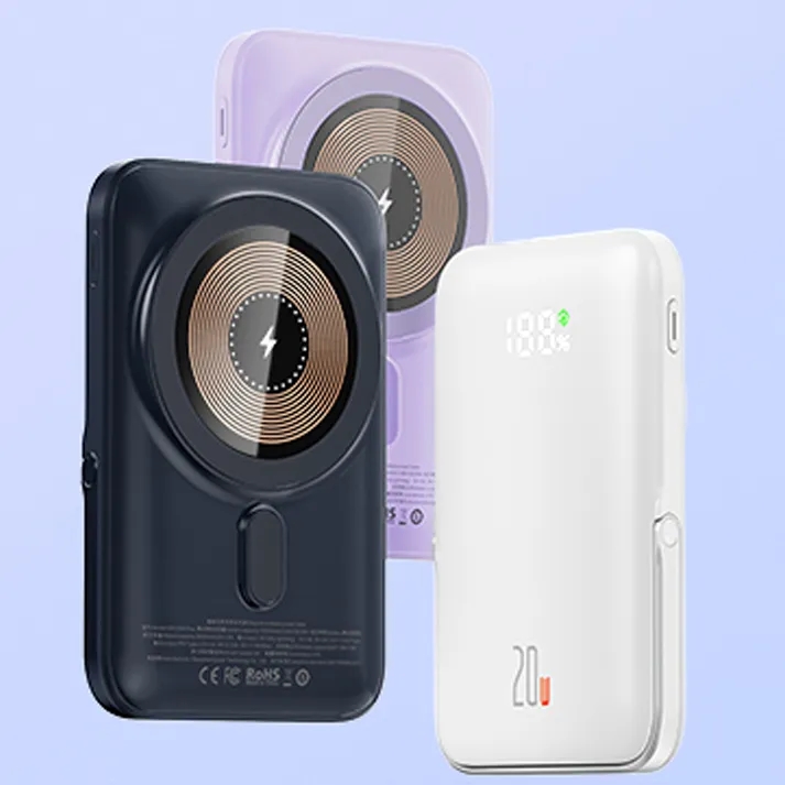 Slim & Portable 10000mAh Magnetic Power Bank  w/ Phone Stand 7