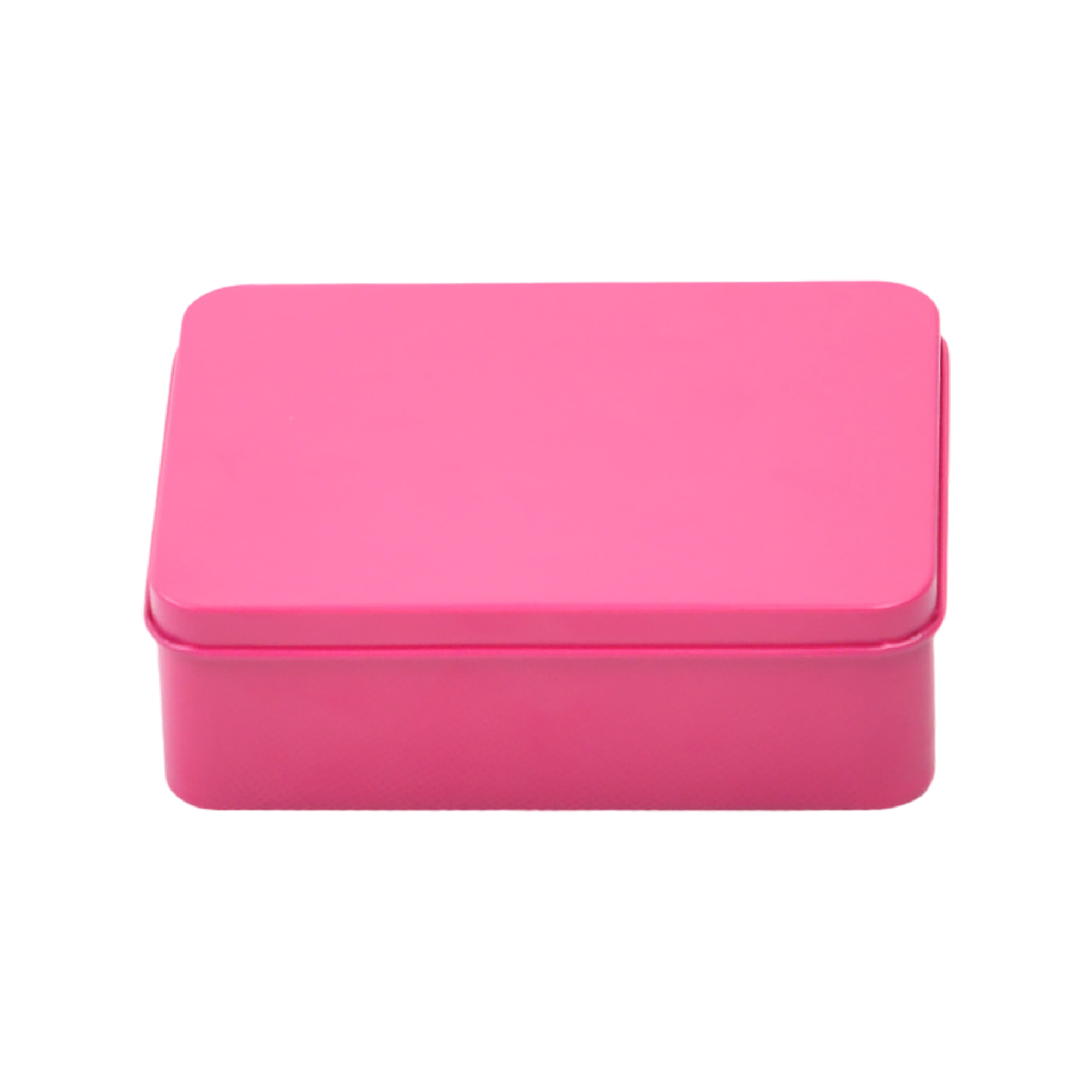 Tin Plated Steel Rectangle Storage Box With Smooth Edge Lid 7