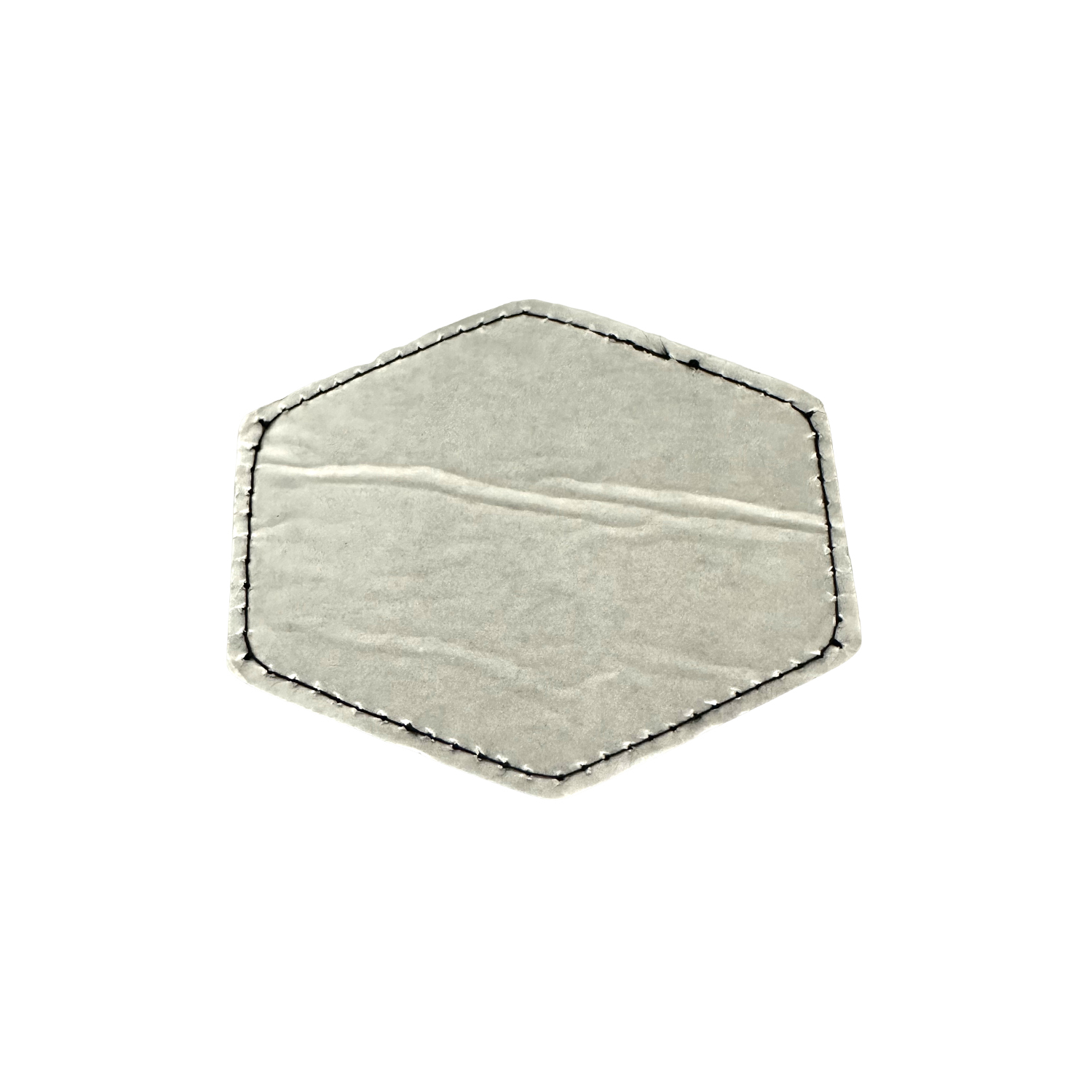 Hexagon Shape Leatherette Patch 2
