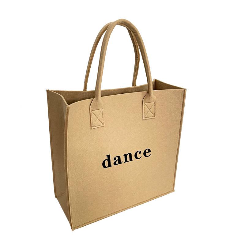 Tote Felt Shopping Bag, custom tote bag with logo imprint 4