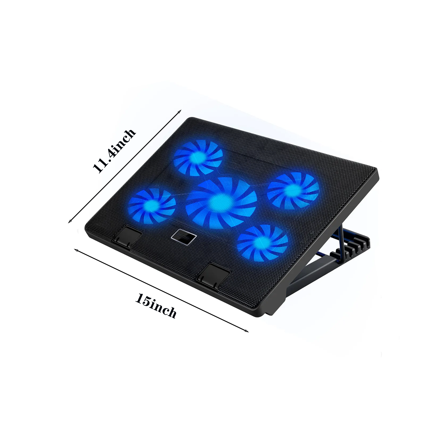 Adjustable Laptop Cooling Pad with 5 Silent Fans 4