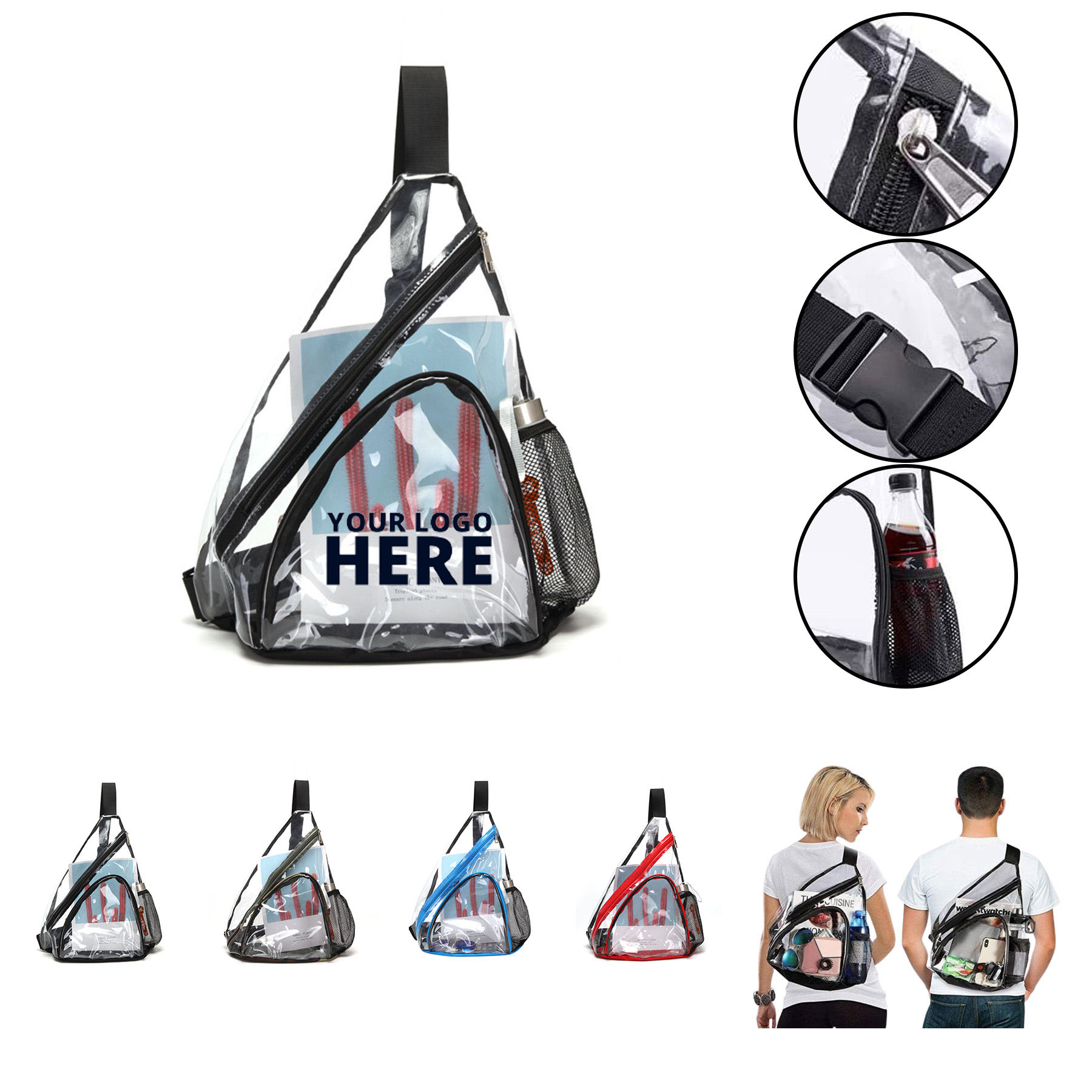 Clear PVC Sling Bag 2