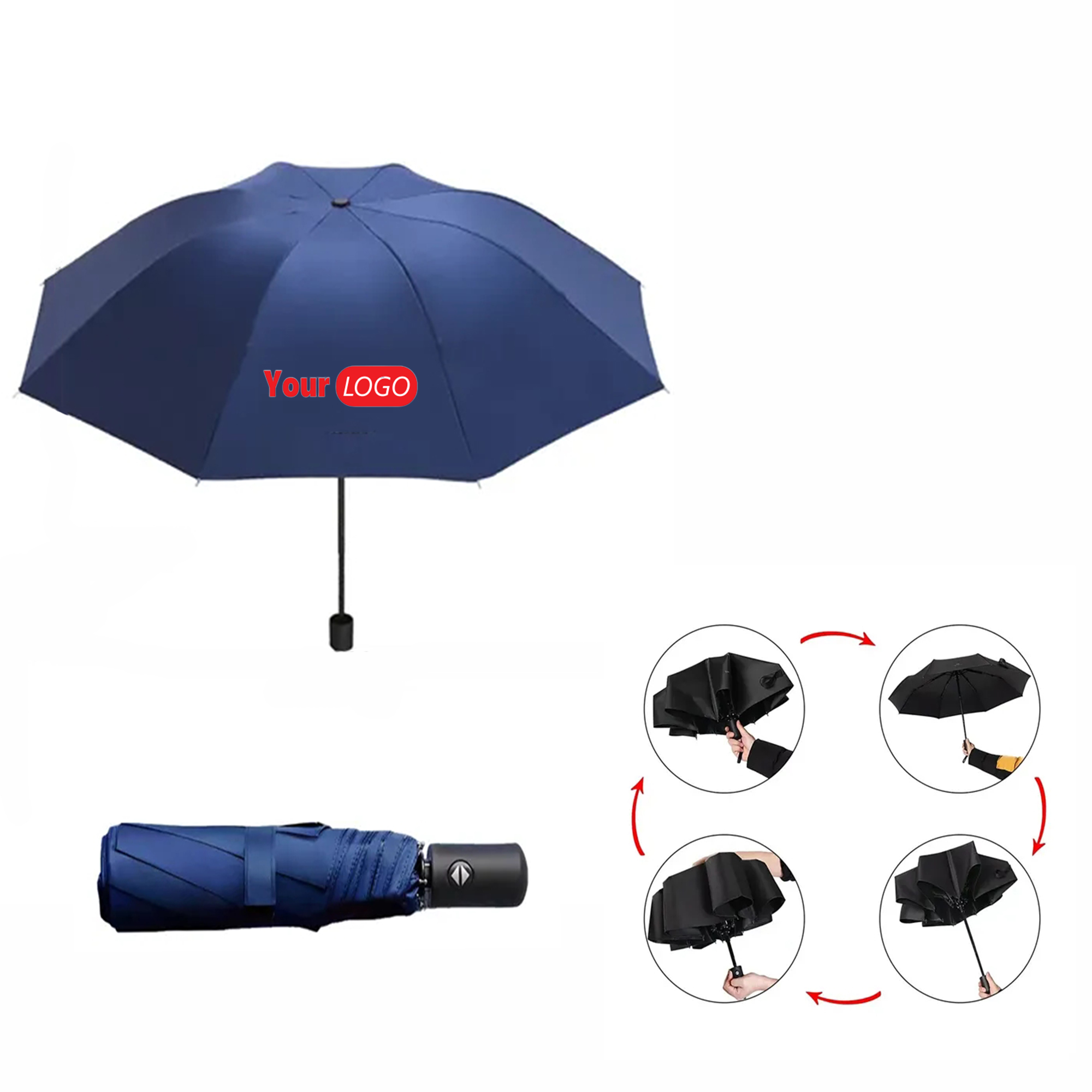 Automatic UV Protection Folding Umbrella MOQ 10pcs 2