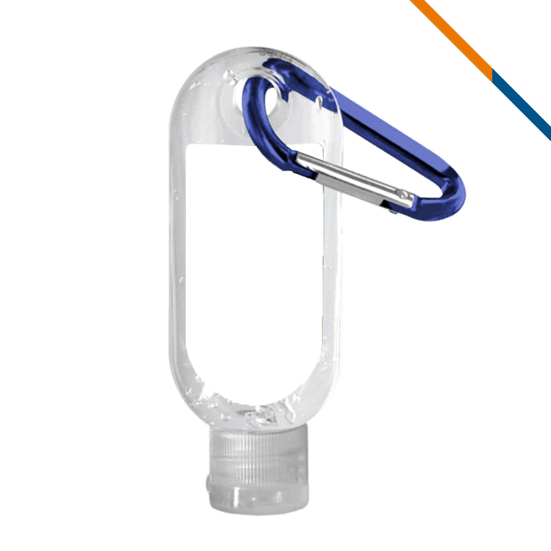 PureVibe Clear Bottle Clear Sanitizer With Carabiner - 1.9 OZ. 4