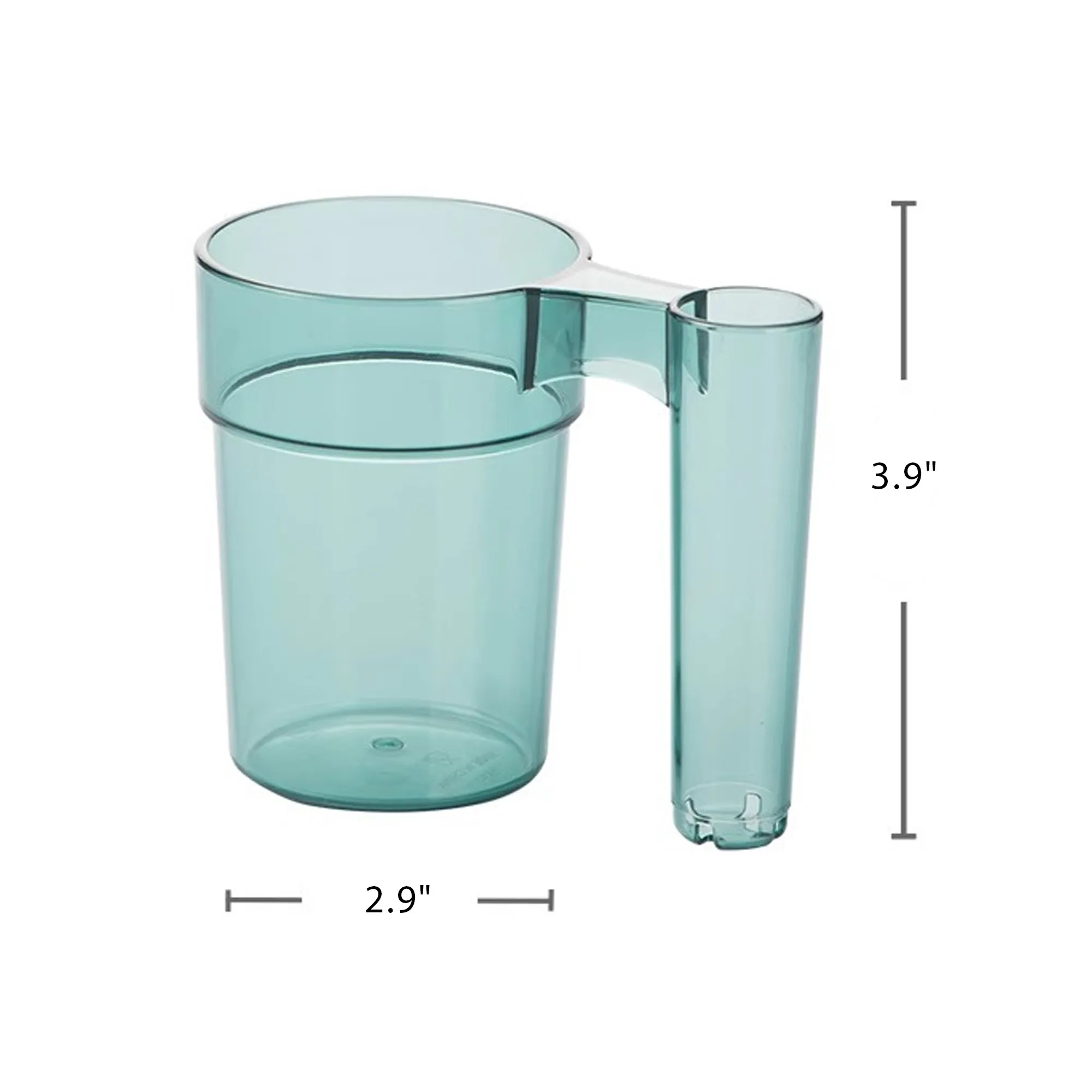 Clear Plastic Toothbrush Cup 5