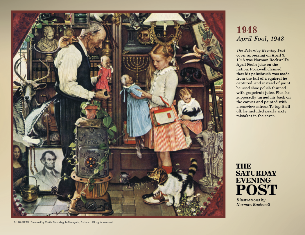 Triumph® Calendars The Saturday Evening Post Illustrations by Norman Rockwell Calendar 9