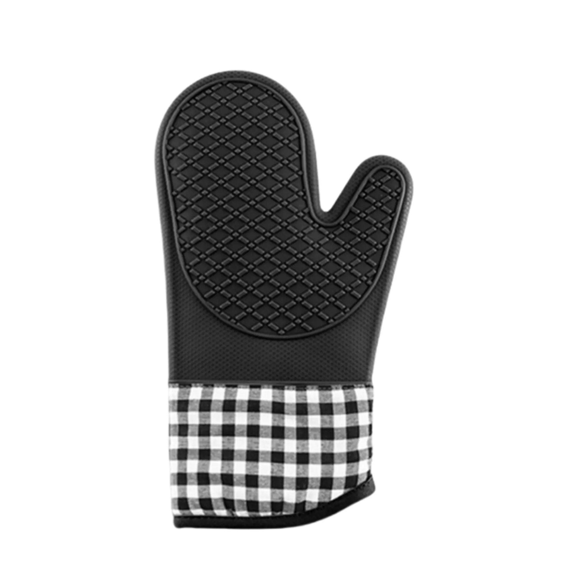 Cooking Heat Resistant Non Slip Silicone Oven Mitts 4