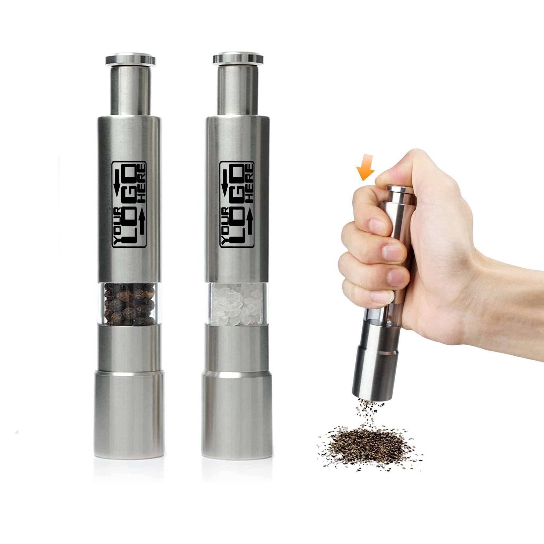 One Hand Press Pepper Grinder 2
