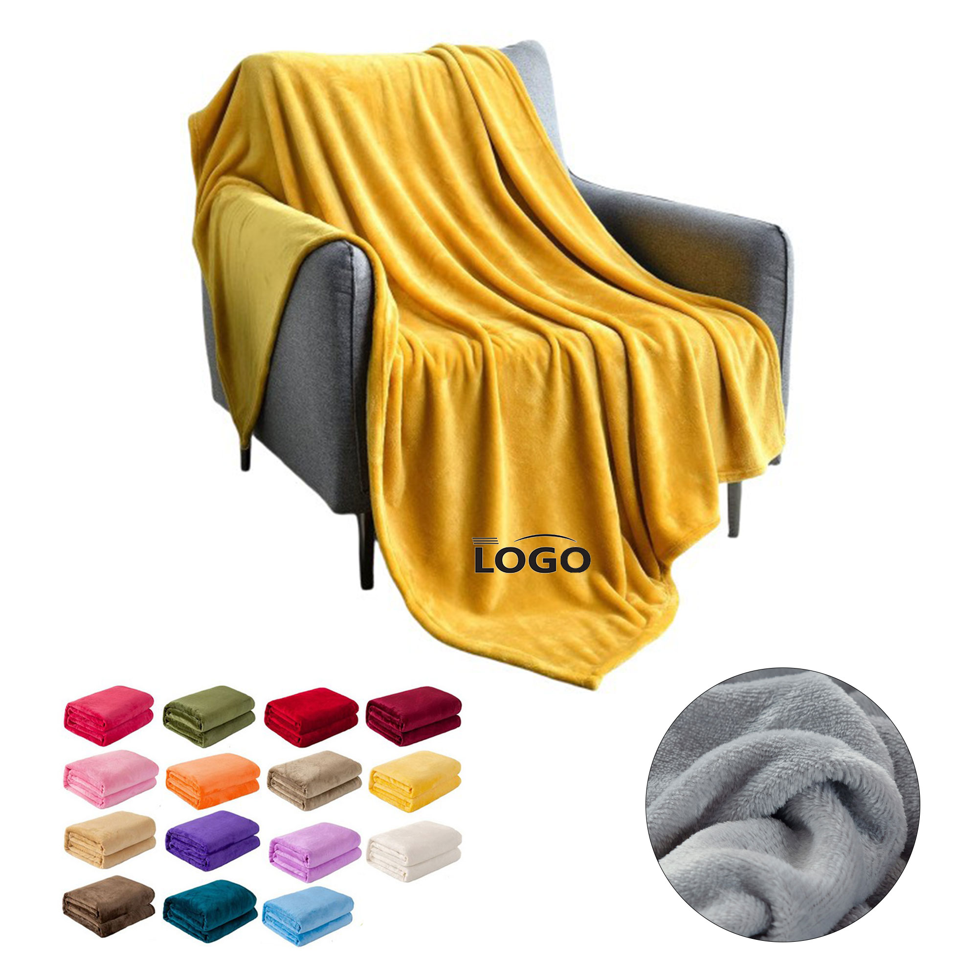 Reversible Flannel Throw Blanket 2