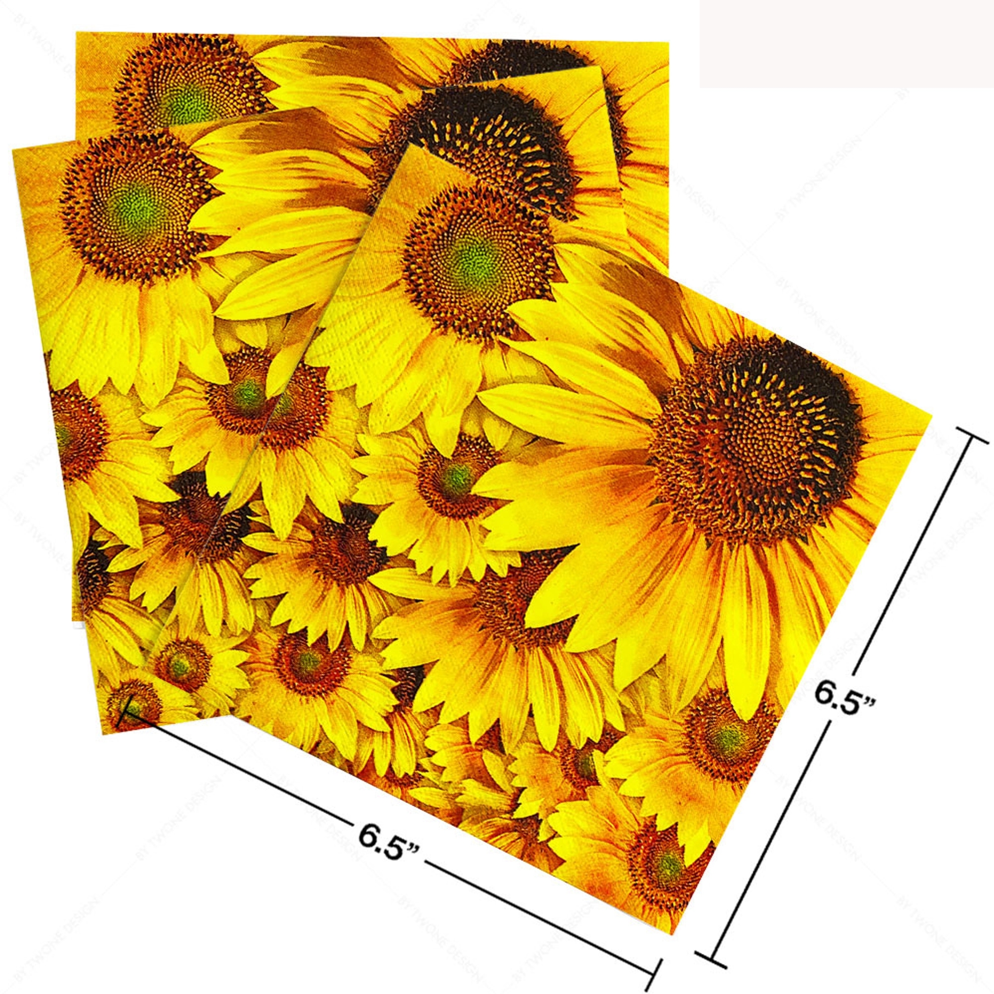 2Ply 6.5" x 6.5" Full Color Dinner Napkin 2